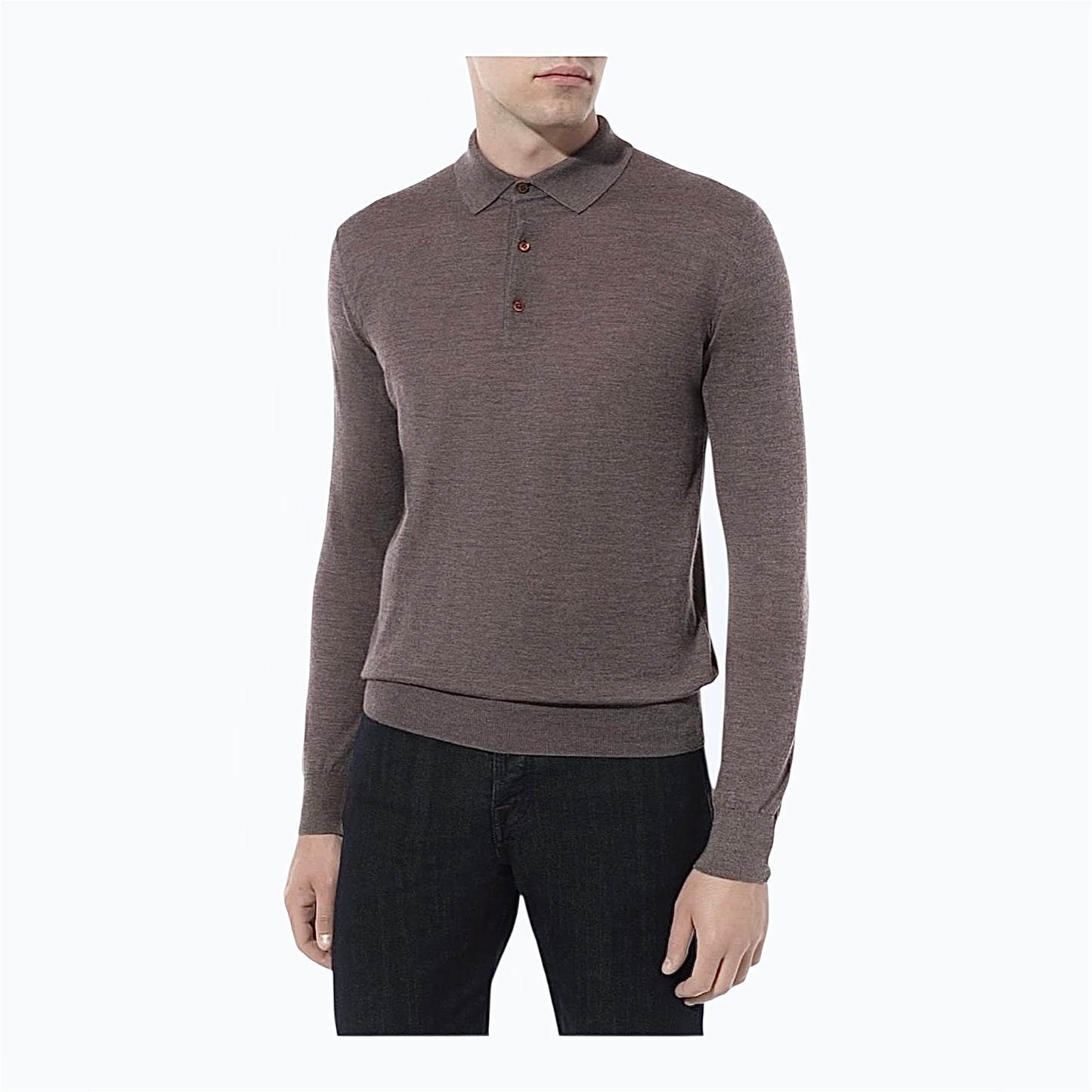 Поло Pashmere виготовлене зі 100% надзвичайно тонкої мериносової вовни