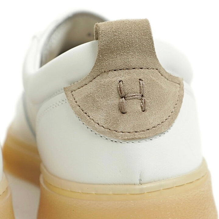 Henderson Sneakers "White sneaker 
with honey sole"