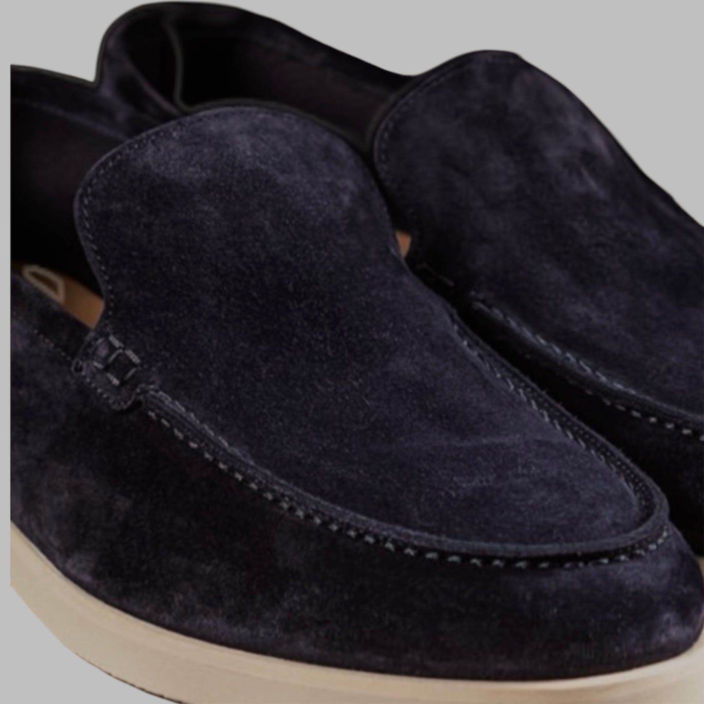     Elegant navy suede loafers for men smart casual style