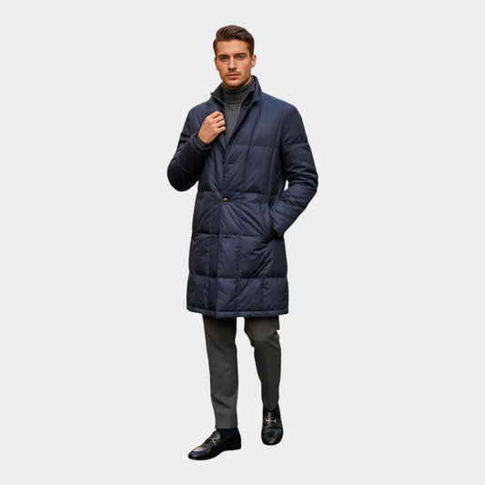 Puffer Jacket ENRICO
MANDELLI - синій , вигляд спереду на моделі 