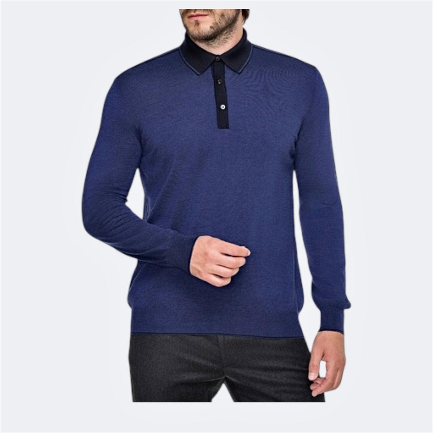 Розкішне поло з кашеміру та шовку Bertolo Luxury