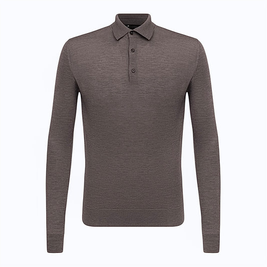 Поло Pashmere виготовлене зі 100% надзвичайно тонкої мериносової вовни 