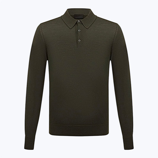Поло Pashmere виготовлене зі 100% надзвичайно тонкої мериносової вовни 