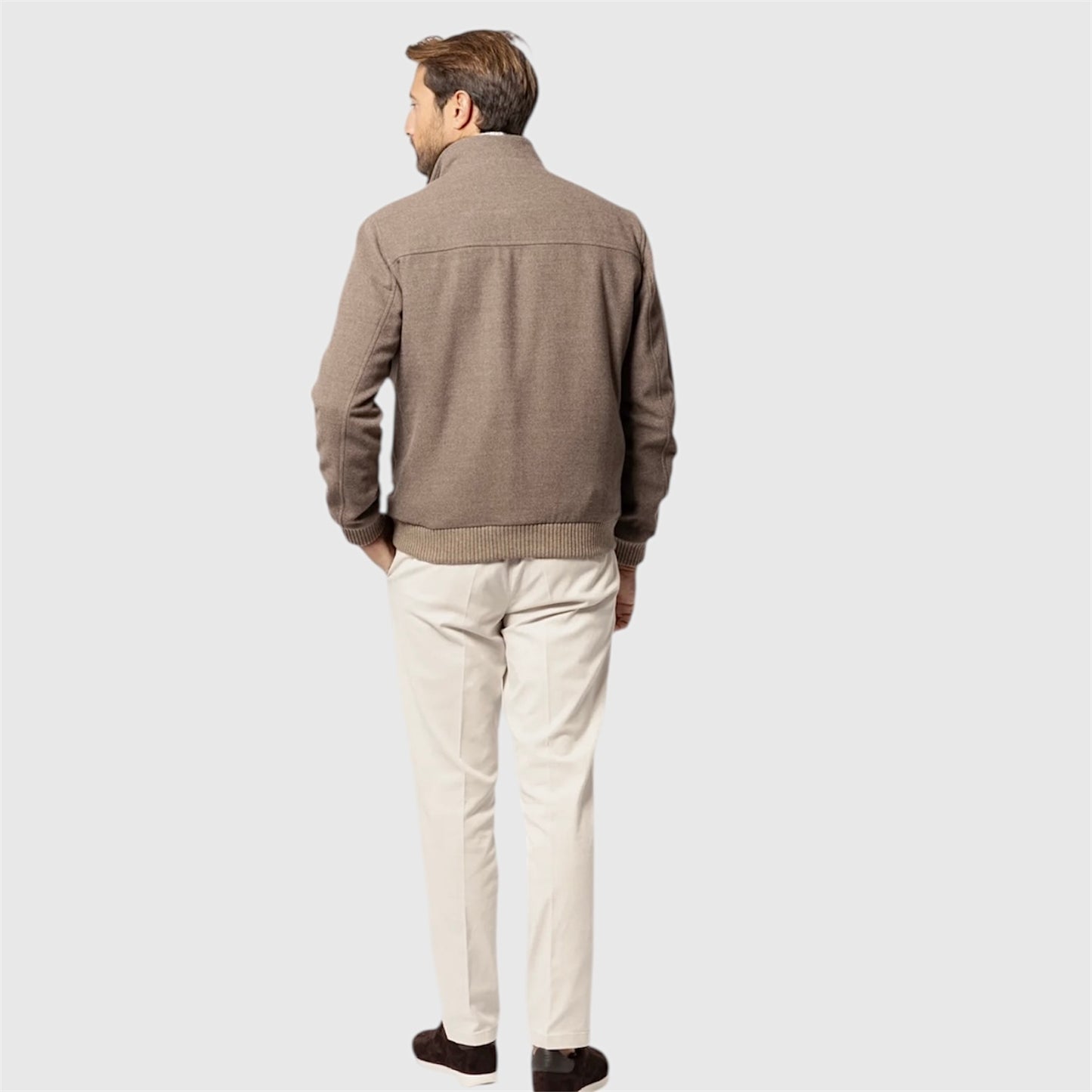 БОМБЕР З ВОВНИ ТА НАТУРАЛЬНИМ ХУТРОМ  Doriani