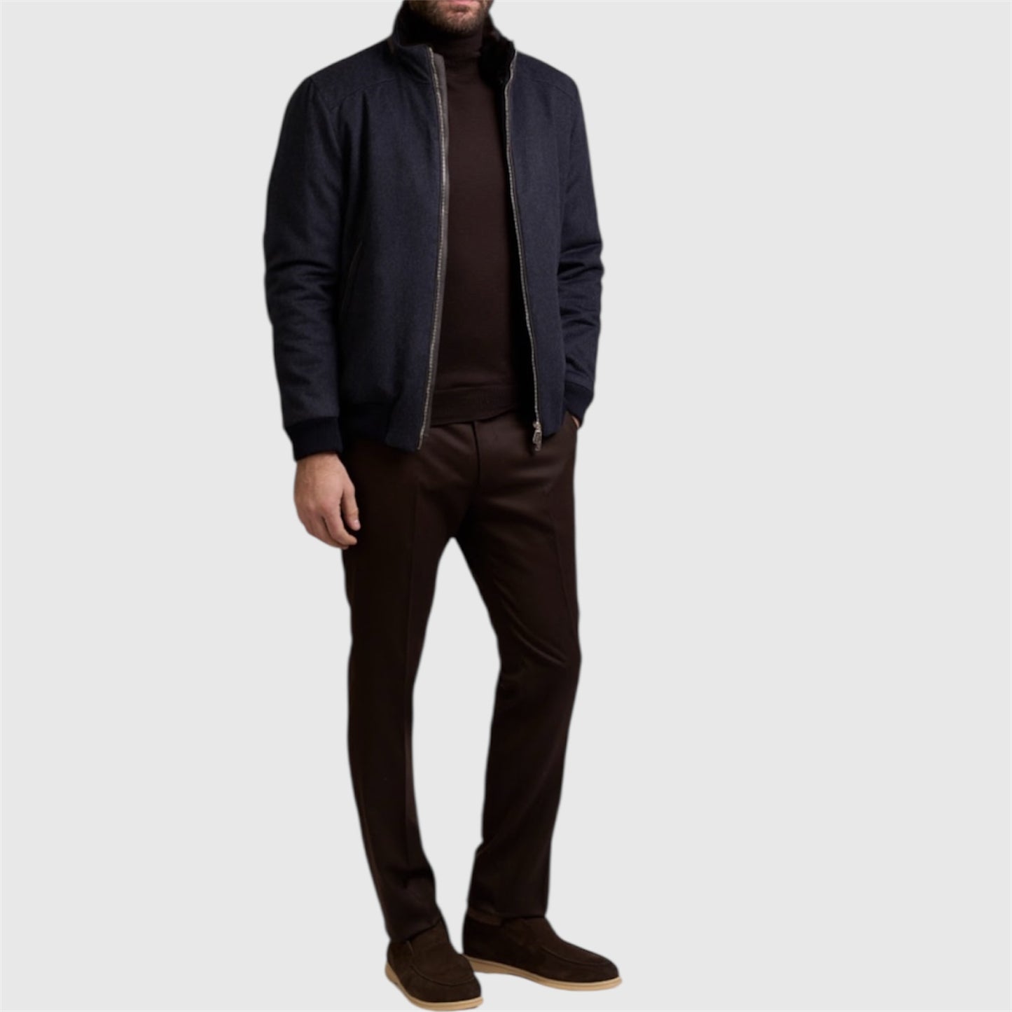 Бомбер LENOCI з вовни та кашеміру Loro Piana