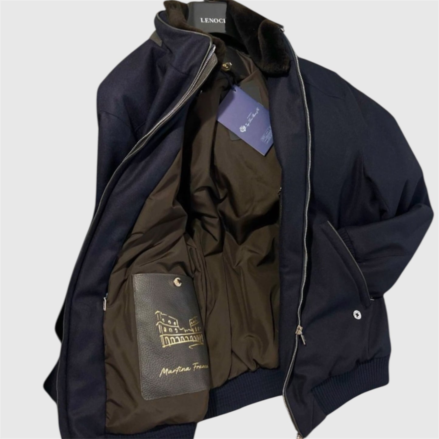 Бомбер LENOCI з вовни та кашеміру Loro Piana